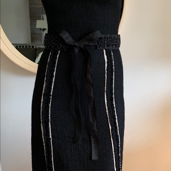 PRADA Virgin Wool Sheath Dress | Black Size 2 - Picture 16 of 16